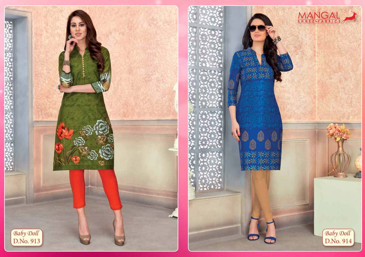 Baby Doll Vol-9 Mangal Shree Cotton Kurti Sets Baby Doll Vol-9 Mangal Shree Cotton Kurti Sets